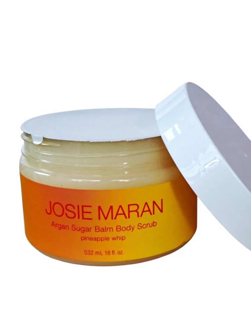 New Josie Maran 18 oz Pineapple Whip Argan Sugar Balm Body Scrub